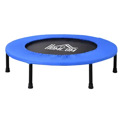 HOMCOM Î¦91cm Fitness Trampoline Exercise, Max Load KG, Blue Black