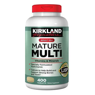 Kirkland Signature Adult 50+ Mature Multi Tablets ct - Calcium Zinc Vitamin A B C D E K Dietary 