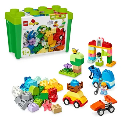 Classic Cars and Trucks Brick Box Toddler Learning Toys with Race Cars and Trucks Toys, Creative