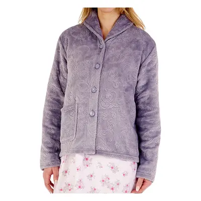 (Grey, 2XL) Slenderella BJ88330 Women's Bed Jacket