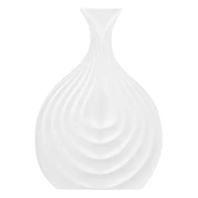 Decorative Vase THAPSUS Stoneware cm White