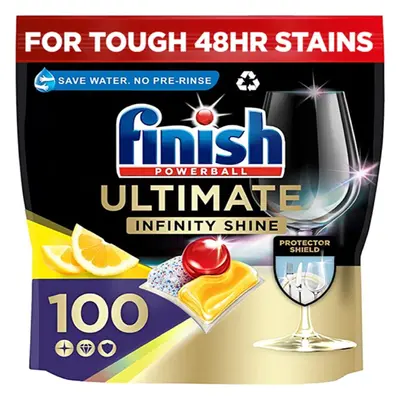 Finish Ultimate Infinity Shine Dishwasher Tablets Lemon Dishwasher Tablets