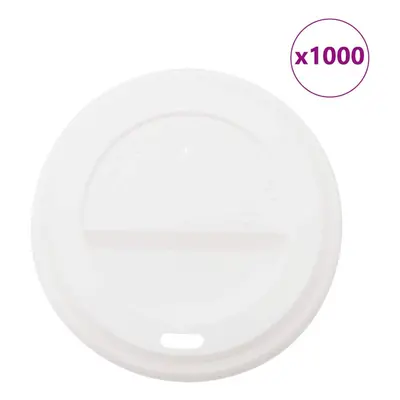 (90 mm) vidaXL Paper Coffee Cup Lids Coffee Disposable Cup Lids pcs White Plastic