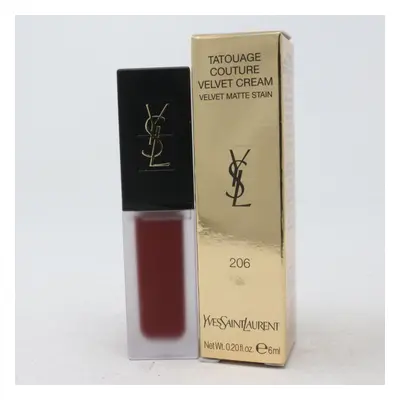 (206 Club Bordeaux) Yves Saint Laurent Tatouage Couture Velvet Cream 0.20oz/6ml New With Box