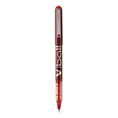 Pilot V-Ball Liquid Ink Roller Pen Fine Red Barrel/Ink