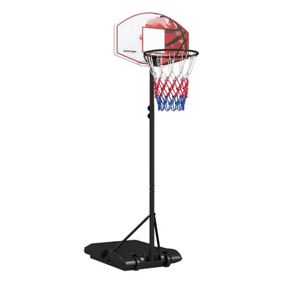 SPORTNOW Adjustable Basketball Stand Net Set System with Wheels, 179-209cm