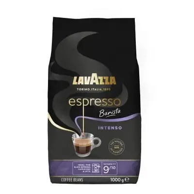 Lavazza Espresso Intenso Barista, Arabica and Robusta Drum Roast Coffee Beans, kg Pack