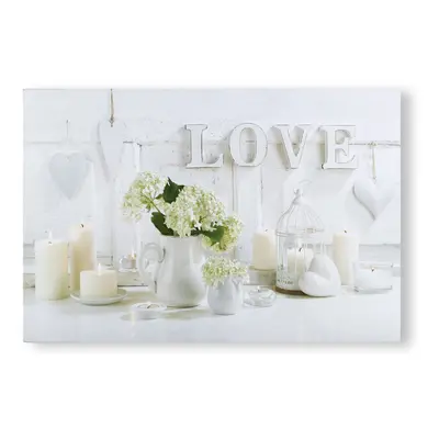 Art for the Home Hearts & Love LED Printed Canvas