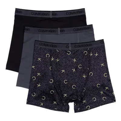 Calvin Klein Boys' Performance Boxer Brief Underwear Pack Black/Bla