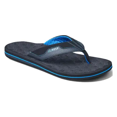 (10 UK, Black/Blue) Reef Mens The Ripper Summer Beach Pool Lightweight Sandals Thongs Flip Flops