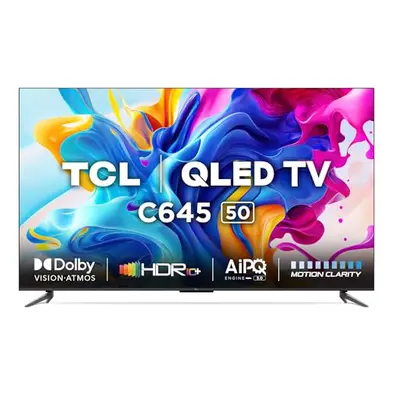 TCL 50C645K 4K UHD QLED 50" Smart TV - Black