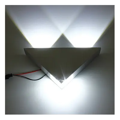 (White) Modern High Power 3W LED Triangle Decoration Wall Light Sconce Spot