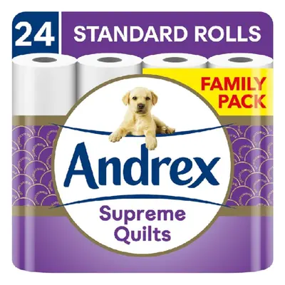 ANDREX Quilted Toilet Paper Toilet Roll Pack 25% Thicker Than Before to Provide Ultimate Quilted