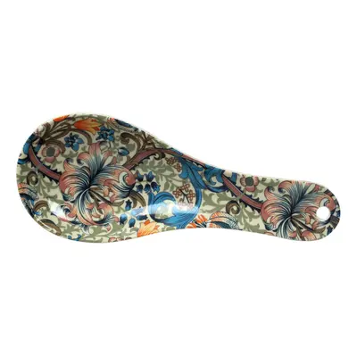 William Morris Golden Lily Melamine Spoon Rest Floral Coaster Holder Flowers