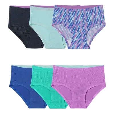 Fruit of the Loom girls Breathable Underwear Brief Pack Assorted US