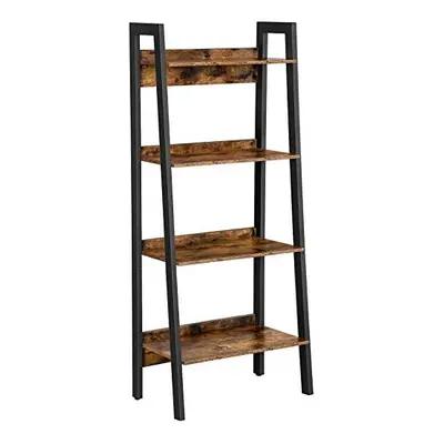 VASAGLE Ladder Shelf, 4-TierÃÂ Home OfficeÃÂ Bookshelf, Freestanding Storage Shelves, for Livi