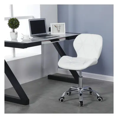 (White) Charles Jacobs Cushioned Swivel Office Chair