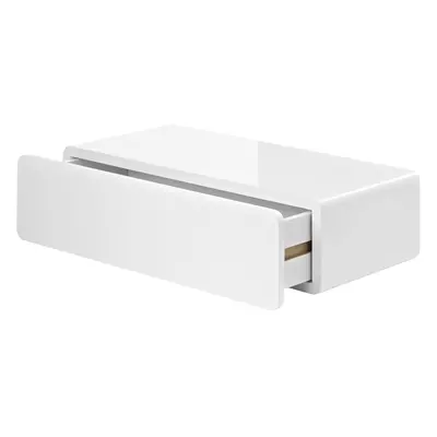 Gloss White CASSY FLOATING Drawer Shelf ,Suitable for bedroom, living room, office, bathroom, ki