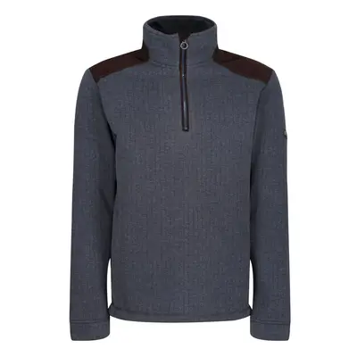 (L, Navy) Regatta Mens Holbeck Half Zip Fleece Top