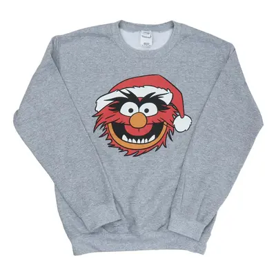 (L, Heather Grey) Disney Womens/Ladies The Muppets Animal Christmas Sweatshirt