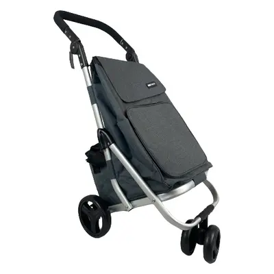 (Grey) Hampton&Stewart Wheel Maneuverable Shopping Trolley