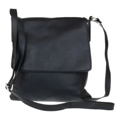 (Black) Girly Handbags Italian Leather Cross Body Shoulder Bag Zipper