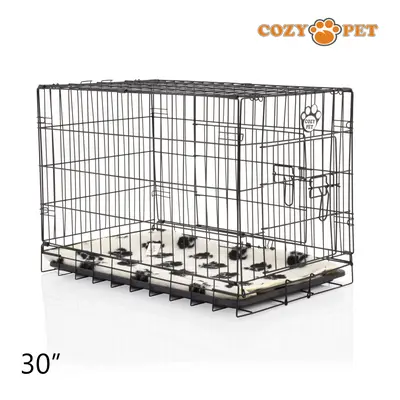 Dog Cage 30'' by Cozy Pet Puppy Crate Pen Inc Vet Bed DCP30B + VB30C