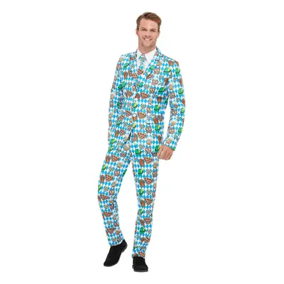 Mens Adults Oktoberfest Fancy Dress Suit Costume Medium