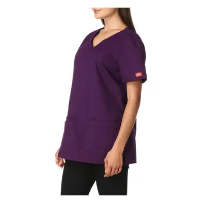 Dickies Womens EDS Signature V-Neck Top with Multiple Patch Pockets E