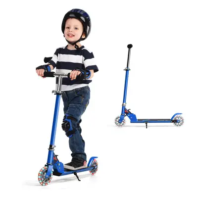 Kids Folding Adjustable T-Bar Push Kick Aluminum Led Wheel Scooter