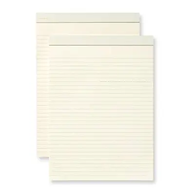 Kate Spade New York Notepad Folio Refill Set of 2, Letter Size Pads with Lined Sheets Each, Crea