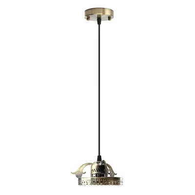 (Bronze) Antique Industrial Vintage Ceiling Pendant Light Lamp Bulb Chandelier Fixture For Indoo