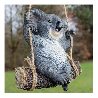 Swinging Koala Bear Resin Garden Ornament Swing Koala Indoor Outdoor