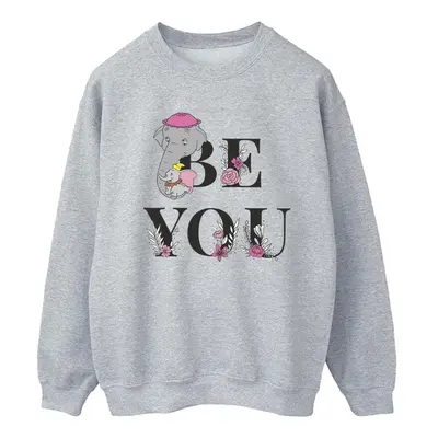 (XL, Sports Grey) Disney Womens/Ladies Dumbo Be You Sweatshirt