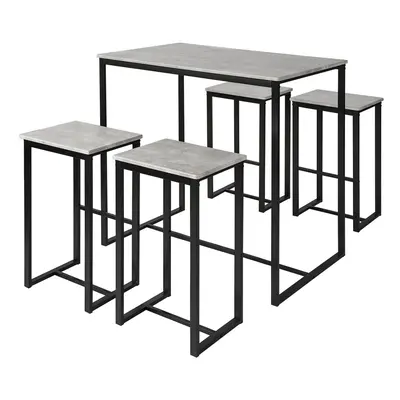 SoBuy Bar Set-1 Bar Table and Stools,Breakfast Bar Set OGT15-HG