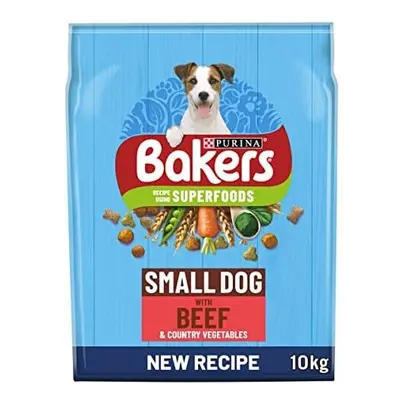 BAKERS Small Dry Dog Food Beef & Veg 10kg