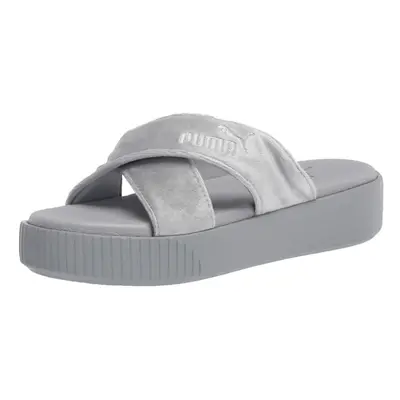 PUMA Women's Platform Slide Sandal Quarry 7.5