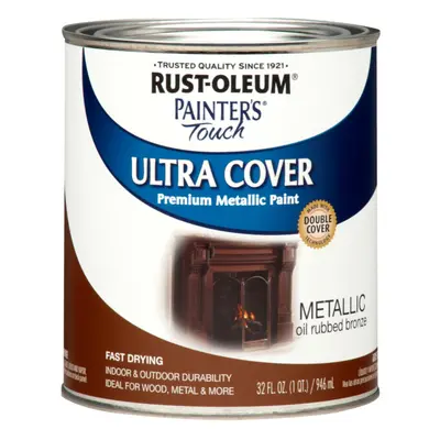 Rust-Oleum Painter's Touch Brush On Paint Quarts (Pack of 1) Metallic Oil-Rubbed Bronze Fl Oz