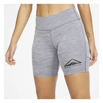 (L) Nike Womens Fast 7' Trail Running Short Tights Gym Yoga Training - Grey