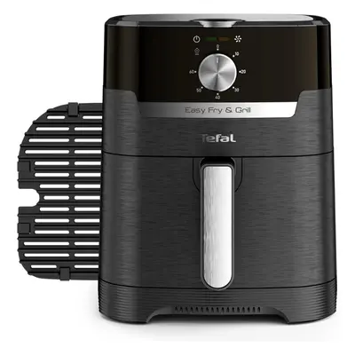 Tefal Easy Fry Classic 2in1 Air Fryer and Grill 4.2 Litre Capacity Programs Black EY501, 1,550W