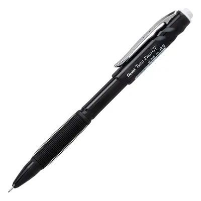 Pentel Twist-Erase GT 0.5mm Mechanical Pencil Transparent Black barrel Box of (QE205A)