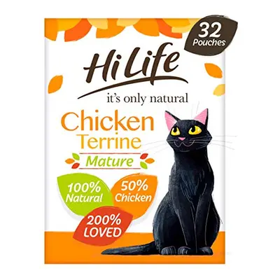 it's only natural - Complete Wet Food for Mature Cats (7+) - Chicken Terrine in Jelly - 100% Nat