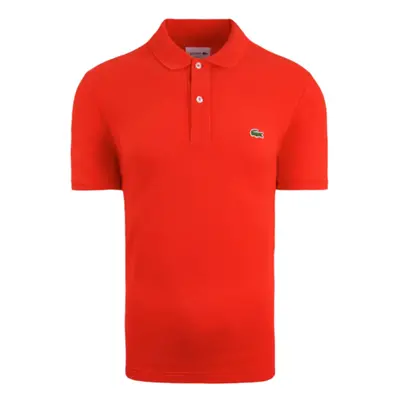 (Hot Coral, S) Lacoste L1212 Mens Polo T Shirts Classic GolfÂ Tee