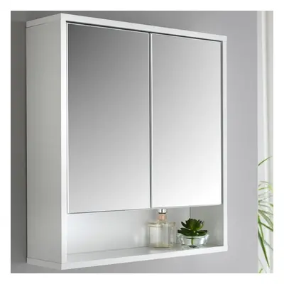 Norsk High Gloss Bathroom Mirror Cabinet Ideal For Storing all Kinds of Bathroom Essentials.