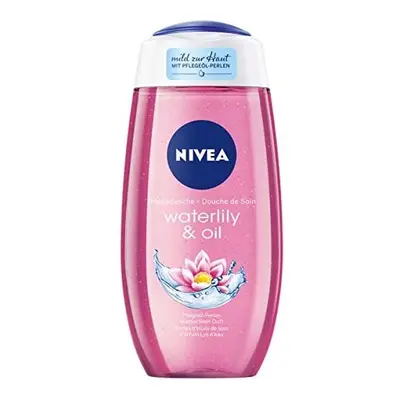 NIVEA Waterlily & Oil Shower Gel (250 ml), Refreshing Shower Gel with Valuable Oil Beads, Pamper