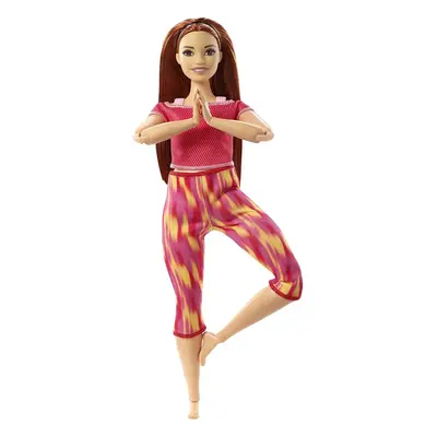 âBarbie Made to Move Doll, Curvy, with Flexible Joints & Long Straight Red Hair Wearing Athlei