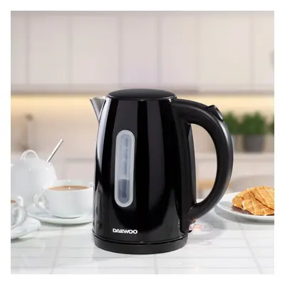 DAEWOO KENSINGTON 1.7L 3KW JUG KETTLE BLACK FAST BOIL CORDLESS