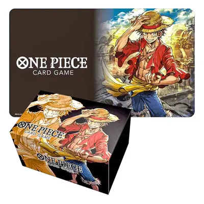 One Piece Card Game: Playmat and Storage Box Set - Monkey.D.Luffy