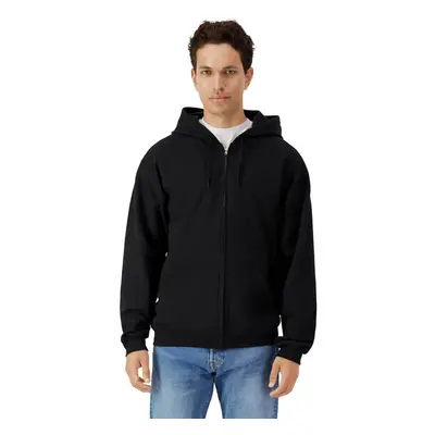 (XXL, Black) Gildan Mens Softstyle Fleece Midweight Full Zip Hoodie