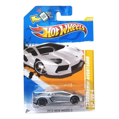 Hot Wheels Silver Lamborghini Aventador Lp 2012 New Models